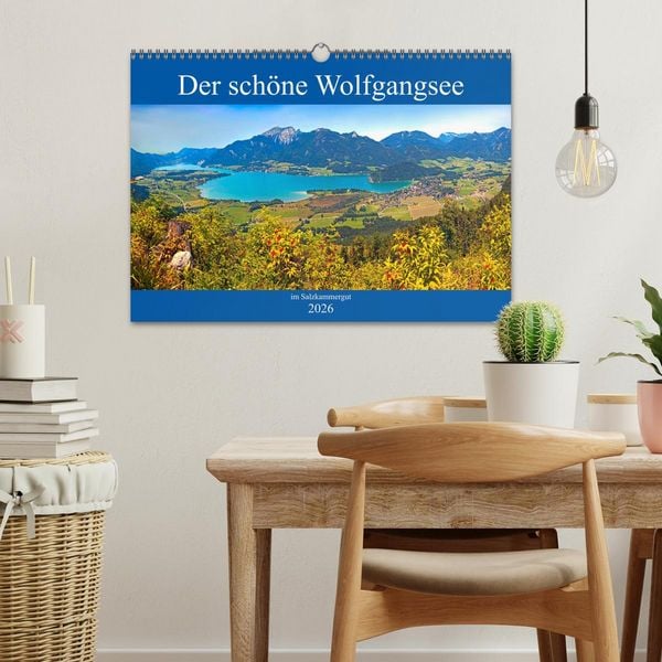 Produktbild: Der sch&ouml;ne Wolfgangsee im Salzkammergut (Wandkalender 2026 DIN A3 quer), CALVENDO Monatskalender