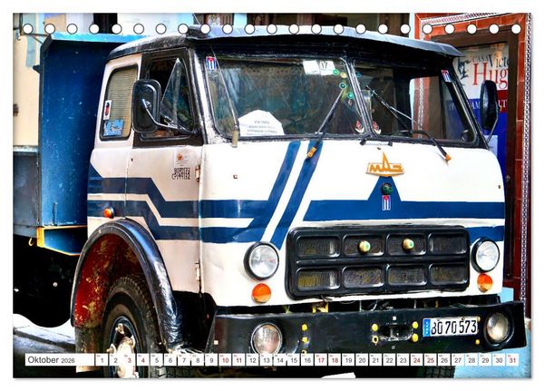 Produktbild: LKW Oldtimer der UdSSR - Sowjetische Lastkraftwagen in Kuba (Tischkalender 2026 DIN A5 quer), CALVENDO Monatskalender