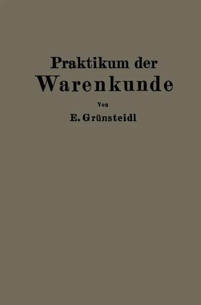 Produktbild: Praktikum der Warenkunde