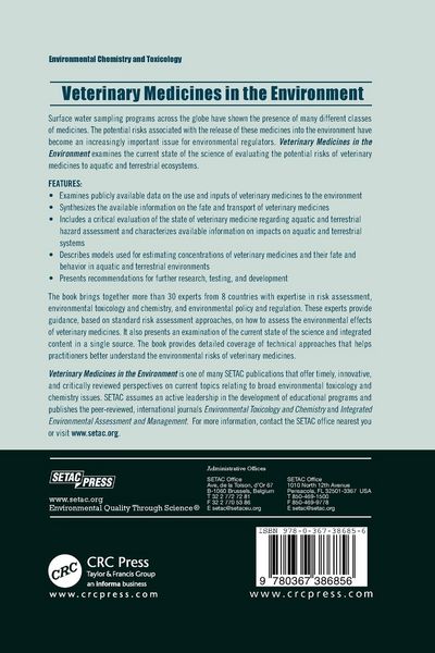Produktbild: Veterinary Medicines in the Environment