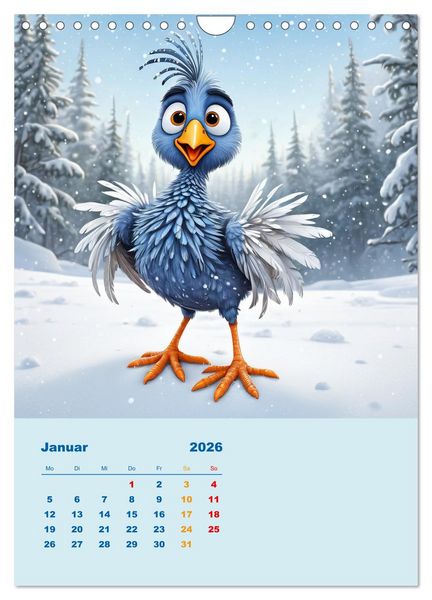 Produktbild: Diese schr&auml;gen V&ouml;gel (Wandkalender 2026 DIN A4 hoch), CALVENDO Monatskalender