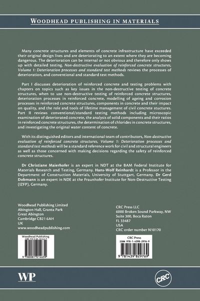Produktbild: Non-Destructive Evaluation of Reinforced Concrete Structures