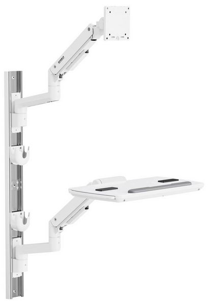 Produktbild: SpeaKa Professional Monitor-Wandhalterung SP-MM-961 1 Display(s) 43,2cm (17\") - 124,5cm (49\") Wei&szlig; H&ouml;henverstellbar, Schwenkbar