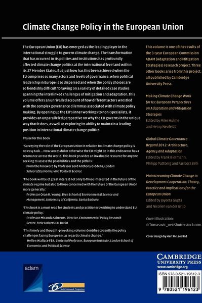 Produktbild: Climate Change Policy in the European Union