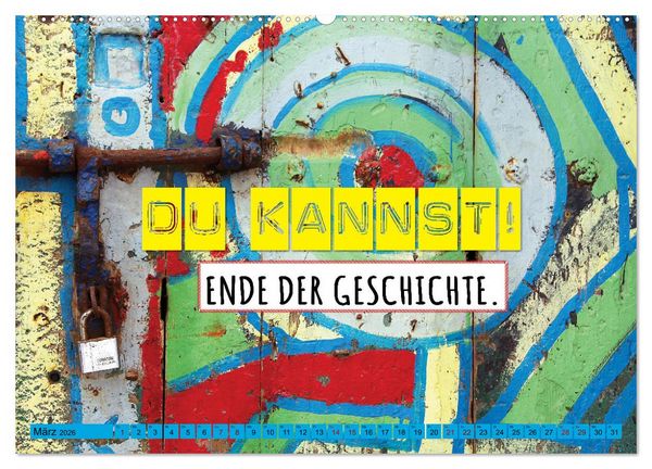 Produktbild: Erfolg hat 3 Buchstaben TUN (hochwertiger Premium Wandkalender 2026 DIN A2 quer), Kunstdruck in Hochglanz