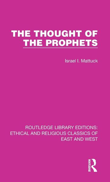 Produktbild: The Thought of the Prophets