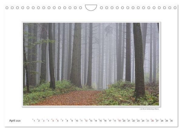 Produktbild: Emotionale Momente: Der n&ouml;rdliche Westerwald - rau und herzlich. (Wandkalender 2026 DIN A4 quer), CALVENDO Monatskalender