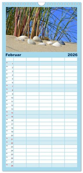 Produktbild: Familienplaner 2026 - Nordseetr&auml;umereien mit 5 Spalten (Wandkalender, 21 x 45 cm) CALVENDO