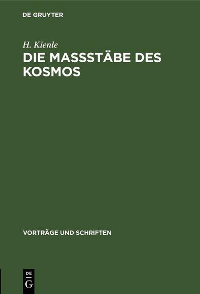 Produktbild: Die Ma&szlig;st&auml;be des Kosmos