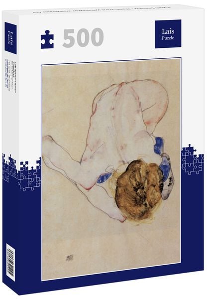 Lais Puzzle Egon Schiele - Nach vorn gebeugter weiblicher Akt 500 Teile