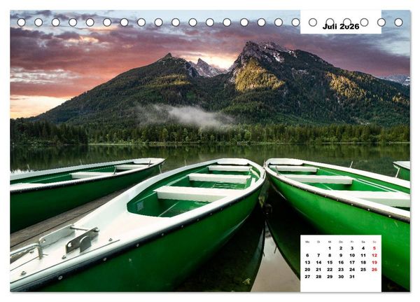 Produktbild: Faszination Ostalpen - von Berchtesgaden bis Slowenien (Tischkalender 2026 DIN A5 quer), CALVENDO Monatskalender