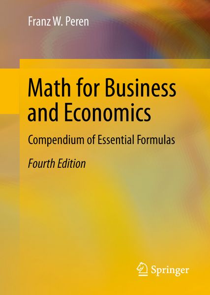 Produktbild: Math for Business and Economics