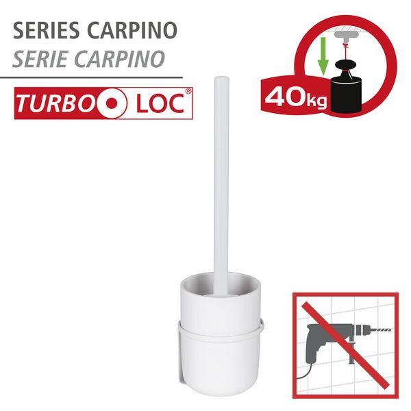 Produktbild: Turbo-Loc&reg; WC-Garnitur Mod. Carpino Wei&szlig;, Befestigen ohne Bohren