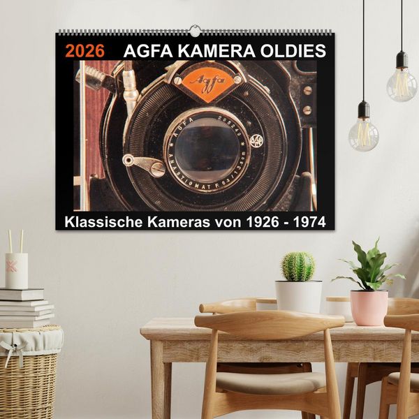 Produktbild: AGFA KAMERA OLDIES Klassische Kameras von 1926 - 1974 (Wandkalender 2026 DIN A2 quer), CALVENDO Monatskalender