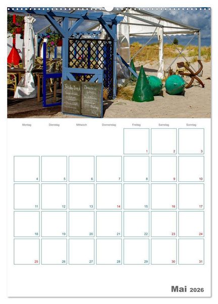 Produktbild: Ostseebad Prerow - Dar&szlig;er Momente - Terminplaner (Wandkalender 2026 DIN A2 hoch), CALVENDO Monatskalender