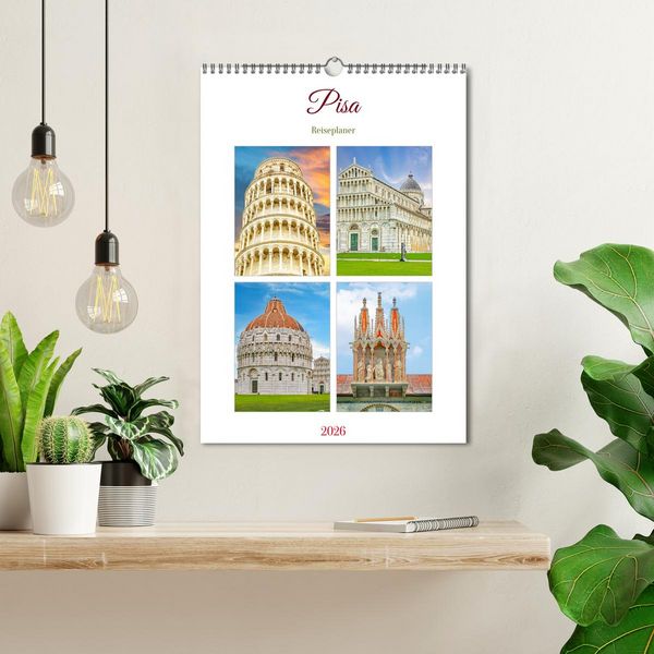 Produktbild: Pisa - Reiseplaner (Wandkalender 2026 DIN A3 hoch), CALVENDO Monatskalender