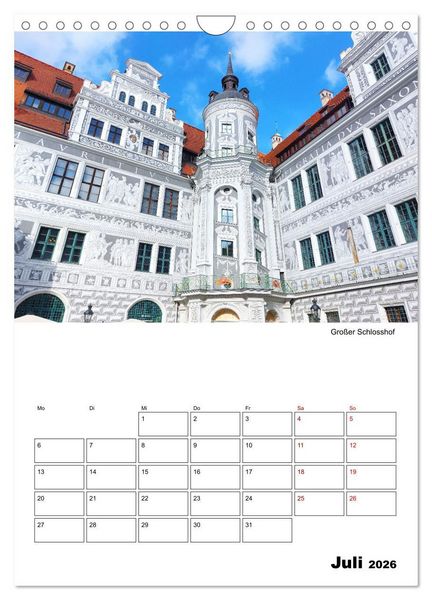 Produktbild: Prachtvolles Dresden (Wandkalender 2026 DIN A4 hoch), CALVENDO Monatskalender