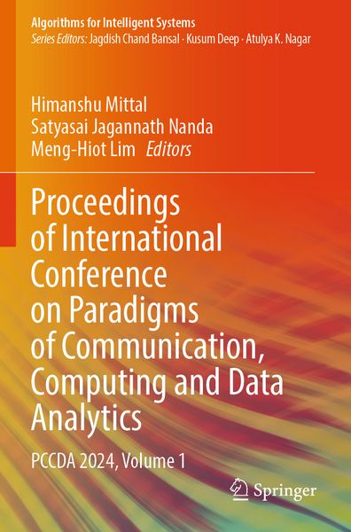 Produktbild: Proceedings of International Conference on Paradigms of Communication, Computing and Data Analytics