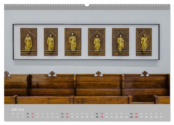 Produktbild: Backnang - Panoramablicke in die Stiftskirche (hochwertiger Premium Wandkalender 2026 DIN A2 quer), Kunstdruck in Hochglanz