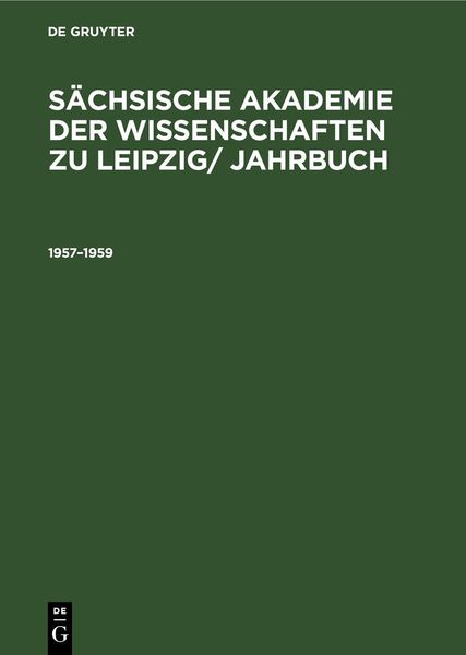 Produktbild: 1957&ndash;1959