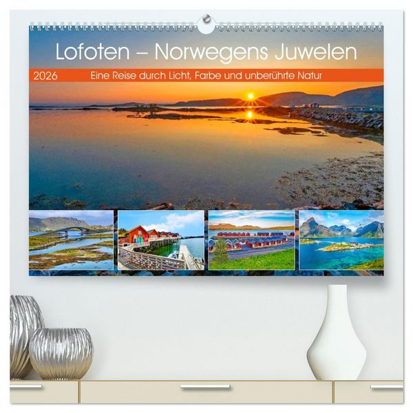 Produktbild: Lofoten - Norwegens Juwelen (hochwertiger Premium Wandkalender 2026 DIN A2 quer), Kunstdruck in Hochglanz