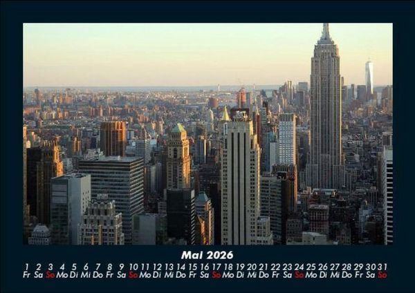Produktbild: New York 2026 Fotokalender DIN A5