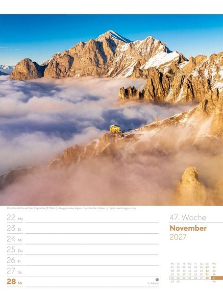 Produktbild: Faszination Alpenwelt Wochenplaner Kalender 2027