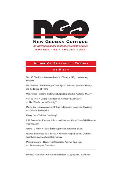 Produktbild: Adorno's Aesthetic Theory at Fifty
