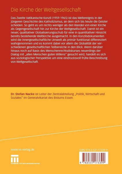 Produktbild: Die Kirche der Weltgesellschaft