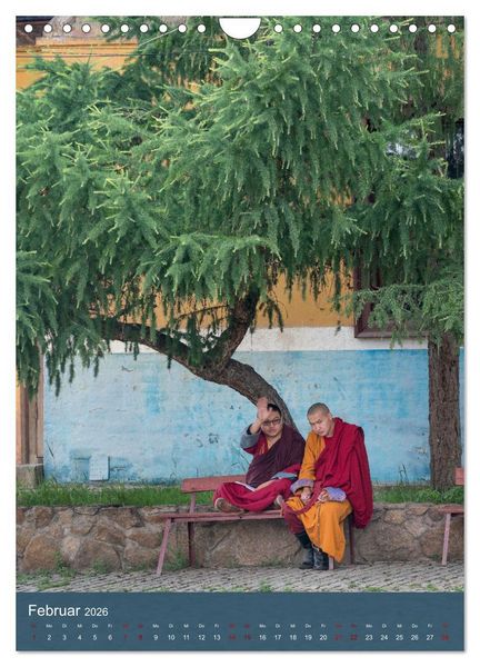 Produktbild: Mongolei - Mensch, Natur und Religion im Einklang (Wandkalender 2026 DIN A4 hoch), CALVENDO Monatskalender
