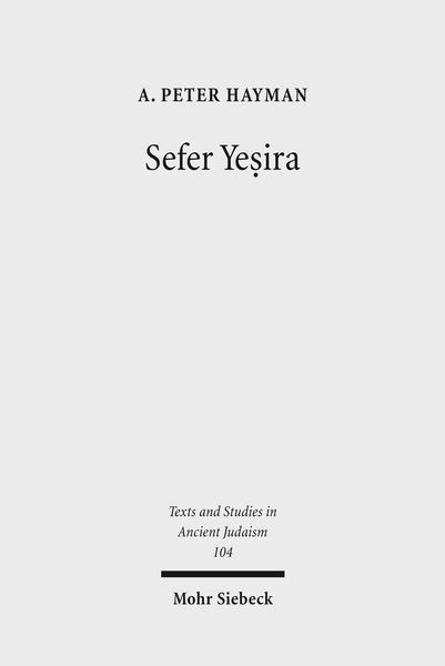 Produktbild: Sefer Yesira