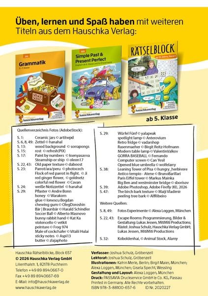 Produktbild: R&auml;tselblock ab 12 Jahre, Band 2