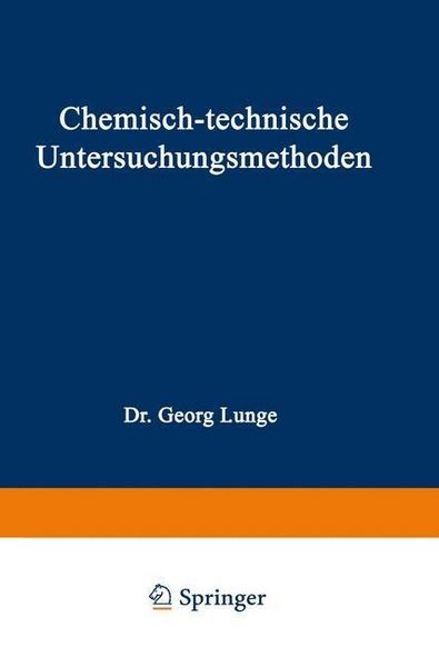 Produktbild: Chemisch-technische Untersuchungsmethoden