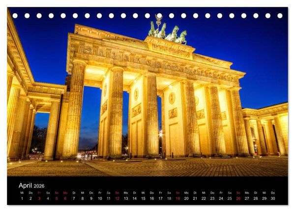 Produktbild: Colors of Berlin 2026 (Tischkalender 2026 DIN A5 quer), CALVENDO Monatskalender