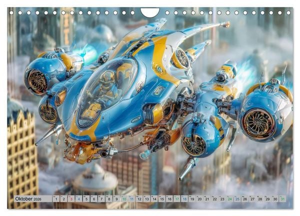 Produktbild: Science-Fiction Erlebnisse - Fantastische Welten (Wandkalender 2026 DIN A4 quer), CALVENDO Monatskalender