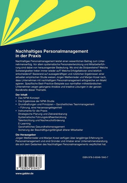 Produktbild: Nachhaltiges Personalmanagement in der Praxis