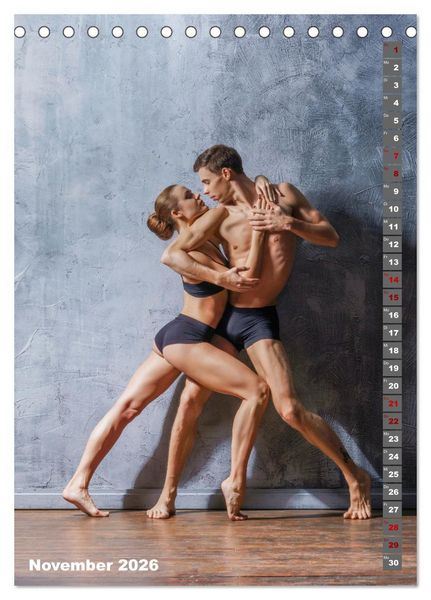 Produktbild: Sinneseindruck Ballett (Tischkalender 2026 DIN A5 hoch), CALVENDO Monatskalender