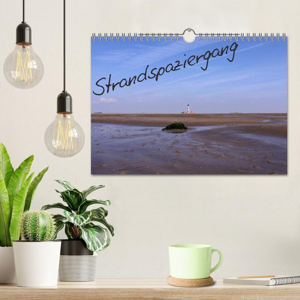 Produktbild: Strandspaziergang / Geburtstagskalender (Wandkalender 2026 DIN A4 quer), CALVENDO Monatskalender
