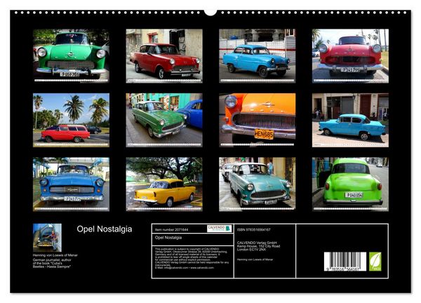 Produktbild: Opel Nostalgia (High Quality Premium Wall Calendar 2026 DIN A2 landscape),CALVENDO 12 Month Wall Calendar