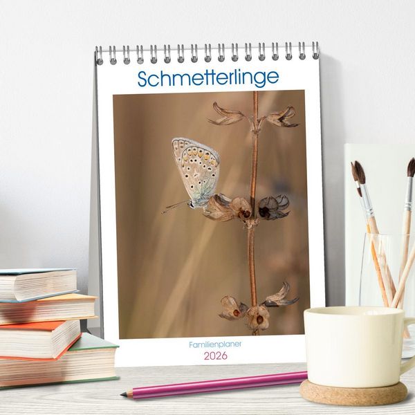 Produktbild: Schmetterlinge in Bayern (Tischkalender 2026 DIN A5 hoch), CALVENDO Monatskalender