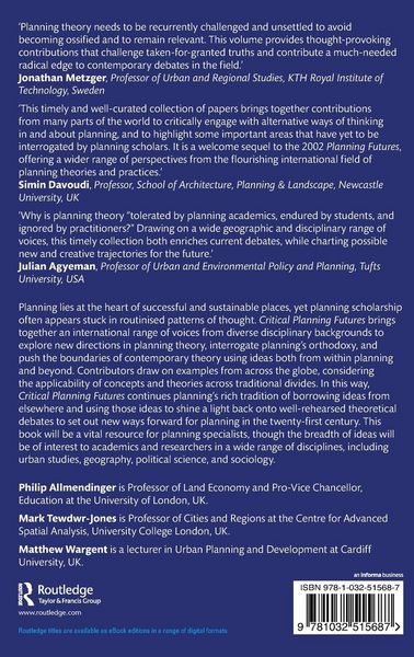 Produktbild: Critical Planning Futures