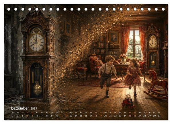 Produktbild: Wenn die Zeit so schnell vergeht,.... dann kommen Erinnerungen und W&uuml;nsche. (Tischkalender 2027 DIN A5 quer), CALVENDO Monatskalender