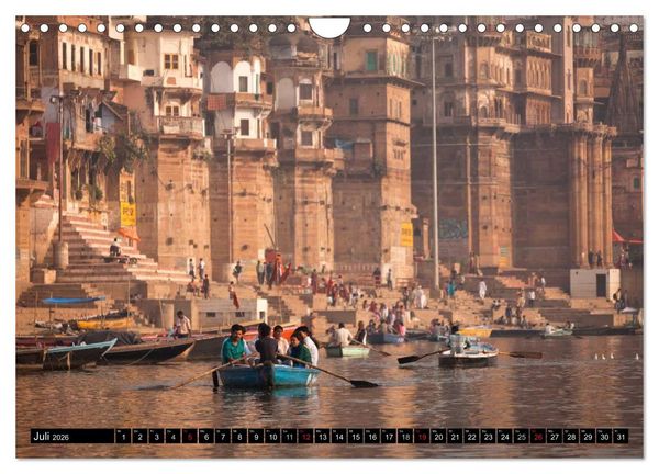 Produktbild: Indien - Varanasi (Wandkalender 2026 DIN A4 quer), CALVENDO Monatskalender