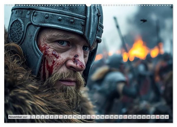 Produktbild: Germanische Mythen &ndash; Die Nibelungensage (hochwertiger Premium Wandkalender 2027 DIN A2 quer), Kunstdruck in Hochglanz