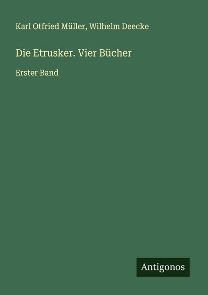 Produktbild: Die Etrusker. Vier B&uuml;cher