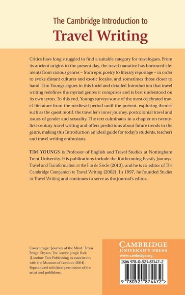 Produktbild: The Cambridge Introduction to Travel Writing. Tim Youngs