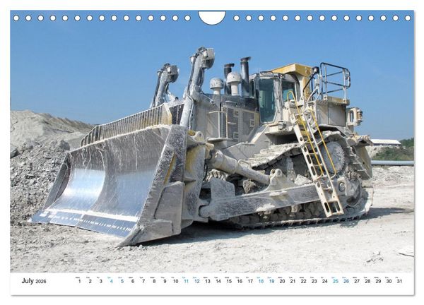 Produktbild: Mining machines in action - Various open-pit mines (Wall Calendar 2026 DIN A4 landscape), CALVENDO 12 Month Wall Calendar