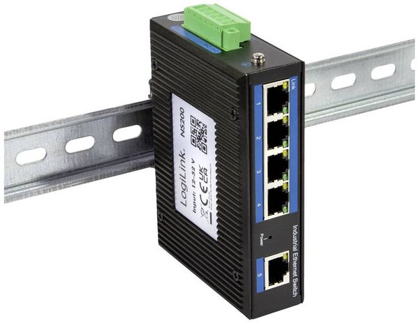 Produktbild: LogiLink NS200 NS200 Industrial Ethernet Switch 5 Port 10 / 100MBit/s