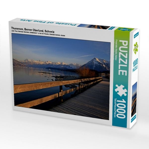 Produktbild: CALVENDO Puzzle Thunersee, Berner Oberland, Schweiz | 1000 Teile Lege-Gr&ouml;&szlig;e 64x48cm Foto-Puzzle f&uuml;r gl&uuml;ckliche Stunden