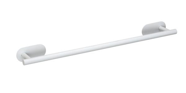 Turbo-Loc® Badetuchstange Uno Orea White matt, 60 cm, aus rostfreiem Edelstahl